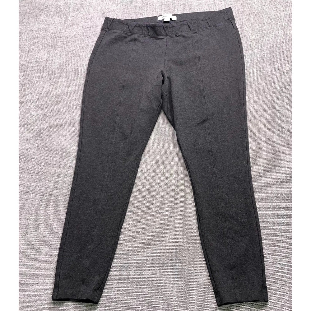 Old Navy Stevie Pants Womens XL Gray High Waisted Slim Fit Performance Athletic